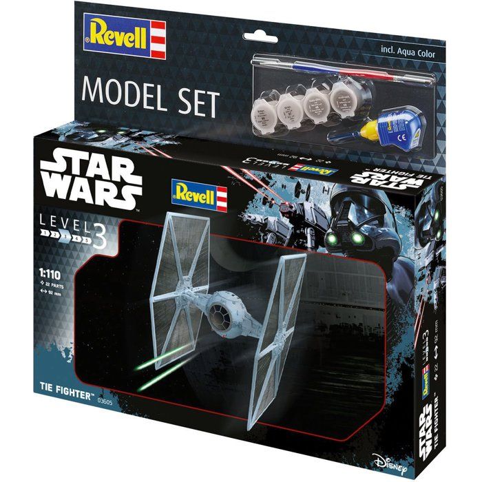 Maquette - REVELL - Model Set - Star Wars - TIE Fighter - Avec colle, peintures et accessoires