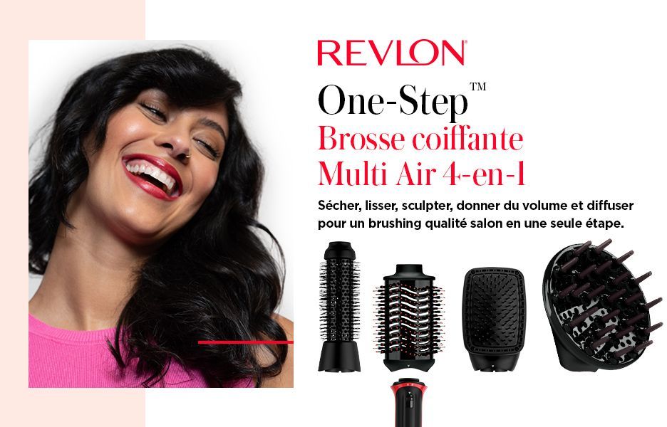 Multistyler 4-en-1 - REVLON - RVDR5373E - Pour cheveux texturés - 4 températures - Noir