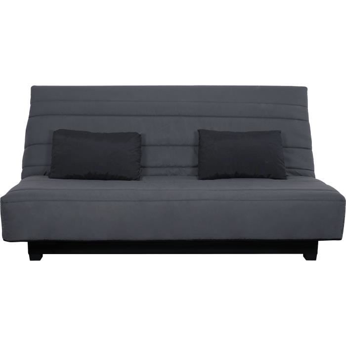 DUNLOPILLO Banquette clic clac 2 places - Gris - ReVEUR