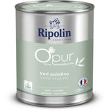 O'pur murs boiseries radiateurs vert palatino satin velouté - RIPOLIN - 2 L