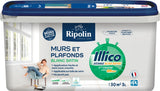 Peinture murs et plafonds - Blanc - Satin - RIPOLIN - Illico - 3 L