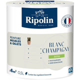Peinture meuble et objet - Blanc champagny - Satiné - Ripolin - 0,5L