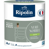 Peinture meuble et objet - Vert nobile - Satiné - Ripolin - 0,5L