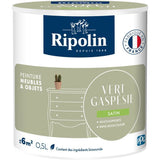 Peinture meuble et objet - Vert gaspesie - Satiné - Ripolin - 0,5L