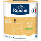 Peinture meuble et objet - Jaune niki - Satiné - Ripolin - 0,5L