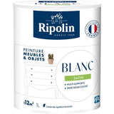 Peinture meuble et objet - Blanc - Satiné - Ripolin - 1L