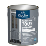 Peinture multi-supports - Gris bleu - RAL 7000 - Mat - Ripolin - 2L