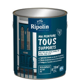 Peinture multi-supports - Bleu acapulco - RAL 5020 - Mat - Ripolin - 2L