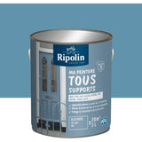 Peinture multi-supports - Bleu pastel - RAL 5024 - Mat - Ripolin - 2L
