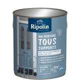 Peinture multi-supports - Bleu pastel - RAL 5024 - Mat - Ripolin - 2L