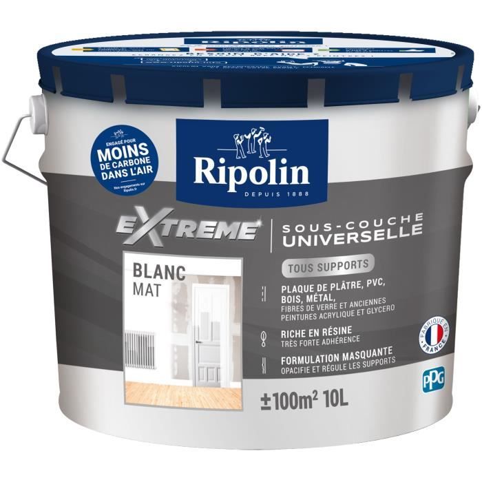 RIPOLIN PROTECTION EXT SOUS-COUCHE UNIV BLANC Mat 10 L