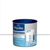 Peinture plafonds cuisine & salle de bain - Blanc mat - RIPOLIN - 1L