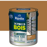 Peinture bois - RIPOLIN - 8001 - Ton Bois - Satiné - 2,5L