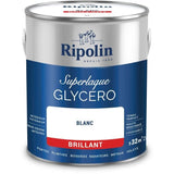Laque glycéro blanc brillant - RIPOLIN - 2 L