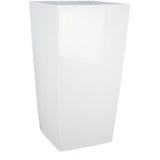 Bac a fleurs carré - RIVIERA - NUANCE - Plastique - L37xP37xH68,5 cm - Blanc