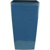 Bac a fleurs carré - RIVIERA - NUANCE - Plastique - H68,5x37x37 cm - Bleu