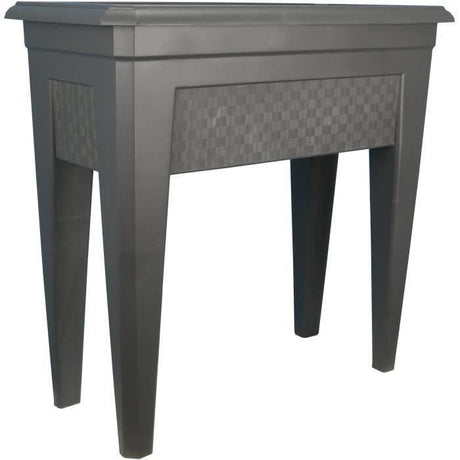 Bac a fleurs/culture/potagere - RIVIERA - IZIGARDEN 60 - 59,50x33x73,5 cm - Gris