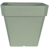 Bac a fleurs carré - RIVIERA - SOLEILLA - Plastique - 49x49x45 cm - Vert argile