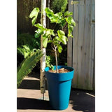 Pot de fleurs - RIVIERA - SOLEILLA - Plastique - H52 x D39 cm - Bleu