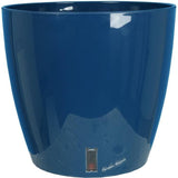 Pot de fleurs rond - RIVIERA - EVA NEW - Plastique - D30 x H27,5 cm - Bleu