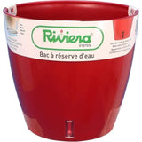 Pot de fleurs avec réserve d'eau - RIVIERA - EVA NEW Rond - Ř 36 x H 33 cm - Rouge