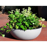 Coupe pot de fleurs - RIVIERA - Granit  - D40 H15 cm - 12 L - Stone