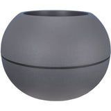 Pot de fleurs Boule - RIVIERA - Granit - D40 H28 cm - Gris