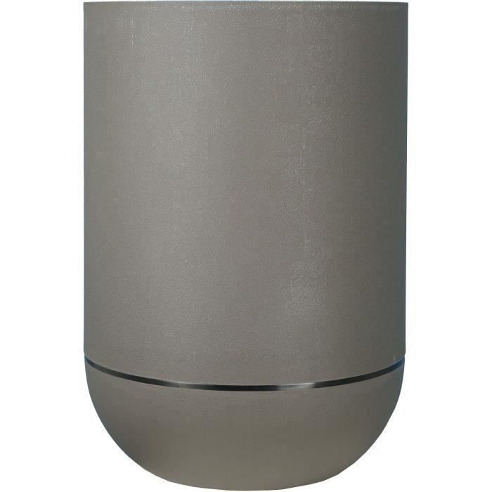 Pot de fleurs - RIVIERA - Granit Tulipe - D40 H57 cm - Gris