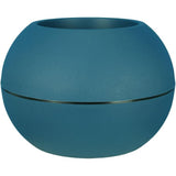Pot de fleurs rond - RIVIERA - GRANIT BOULE - Plastique - D50 H34,5 cm - Bleu
