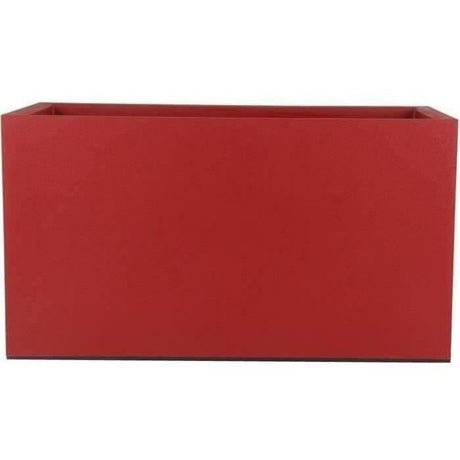 Jardiniere - RIVERA - GRANIT - 59X29,5X33,5 cm - Rouge