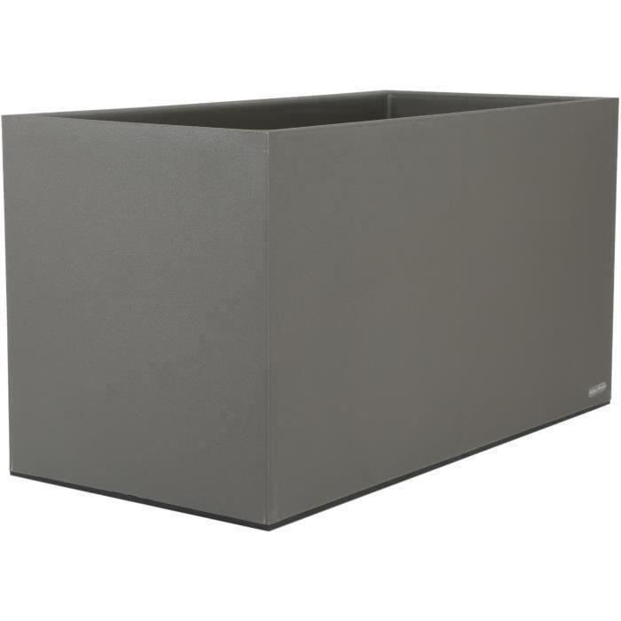 Bac a fleurs GRANIT - 60x30 cm - Gris