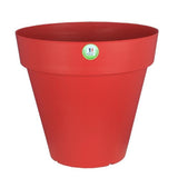 Pot de fleurs - RIVIERA - Soleilla Rond - Ø 49 x 44,8 cm - Rouge