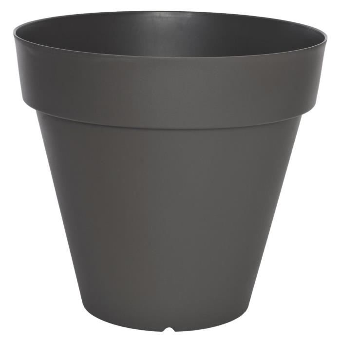 Pot de fleurs - RIVIERA - SOLEILLA Rond - Ř 49 x H 44,8 cm - Gris