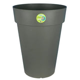 Pot de fleurs - RIVIERA - Soleilla Rond - Ø 39 x H 52 cm - Gris pailleté