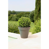 Pot de fleurs - RIVIERA - Soleilla Rond - Ø 59 x 53,6 cm - Gris pailleté