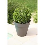 Pot de fleurs - RIVIERA - Soleilla Rond - Ø 59 x 53,6 cm - Gris pailleté