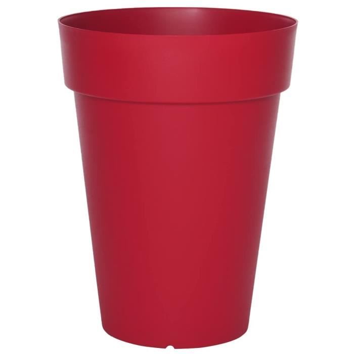 Pot de fleurs - RIVIERA - Soleilla - Rond - Ø 50 x 66 cm - Rouge