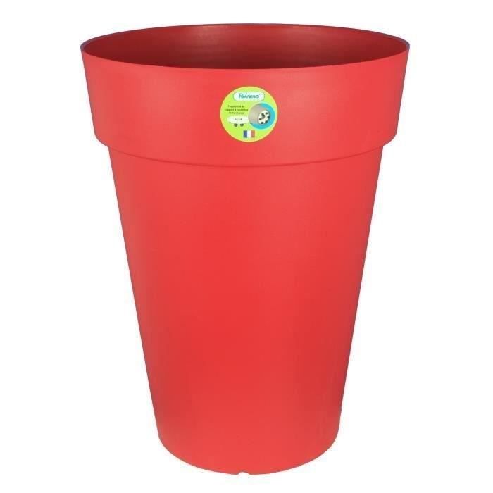 Pot de fleurs - RIVIERA - Soleilla - Rond - Ø 50 x 66 cm - Rouge
