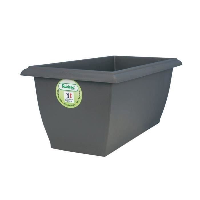 Jardiniere - RIVIERA - Evolution - 78,5x39x31,5 cm - 64 L - Gris