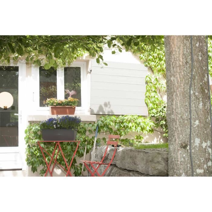 Jardiniere - RIVIERA - Grande Evolution - 69x20 cm - Contenance 18l - Gris