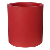 Pot de fleurs - RIVIERA - Granit rond - D39 x H43 cm - 28L - Rouge