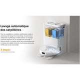 Aspirateur Robot Laveur - ROBOROCK - QRevo Plus - Puissance 7000 Pa - Serpillere extensible - avec Station Multifonction - Blanc