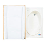 Table a langer extensible avec baignoire - ROBA - BABY POOL - Matelas a langer 'Roba Style' blanc inclus - Bois naturel