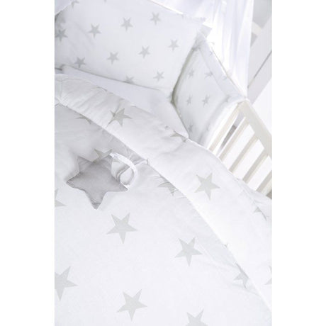 Matelas a langer - ROBA - LITTLE STARS - 85 x 75 cm - Blanc étoiles grises