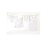 Matelas a langer - ROBA - LITTLE STARS - 85 x 75 cm - Blanc étoiles grises