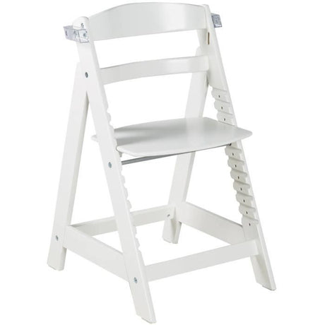 Chaise haute évolutive - ROBA - SIT UP CLICK & FUN - Plateau repas amovible - Hauteur réglable - Jusqu'a 70 Kg - Bois Laqué Blanc