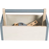 Boite a outils en bois pour enfant - ROBA - 22 pieces - Naturel, gris et blanc