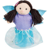 Set de 4 marionnettes a main - ROBA - Fée enchanteresse, Licorne en peluche, Dragon et Fier chevalier - Vert / Bleu / Turquoise