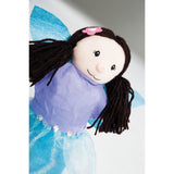 Set de 4 marionnettes a main - ROBA - Fée enchanteresse, Licorne en peluche, Dragon et Fier chevalier - Vert / Bleu / Turquoise