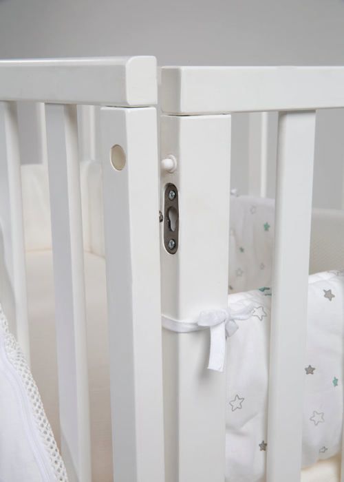 Berceau cododo 3-en-1 - ROBA - SAFE ASLEEP - Equipement 'Sternenzauber' inclus - Blanc